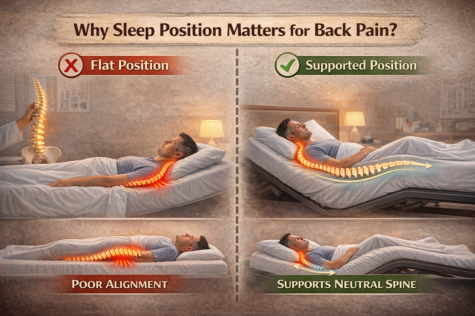 Why Sleep Position Matters for Back Pain